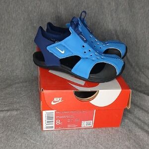 Nike Sunray Protect 2 Kids' Sandals in Blue and Black